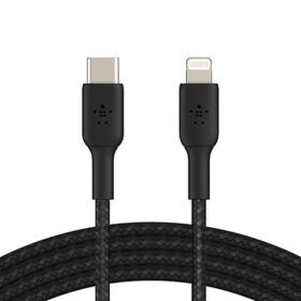 Belkin BoostCharge Pro Braided USB-C to Lightning Cable (1m / 3.3ft, Black)