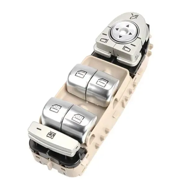 Power Window Switch Lifter Main Beige A2229052004 8R73 A2139054803 8T92 CC-885 Compatible With Mercedes S Class W222 2014 E Class W213 2016-2023