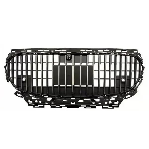 Front Amg Bumper Show Grill Maybach Silver CC-6599 Compatible With Mercedes Benz E Class W214 2024+