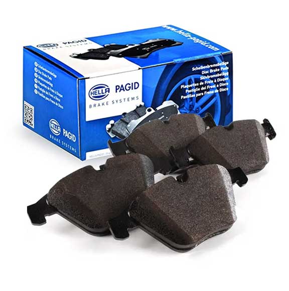 Hella Pagid (HELLA # 8DB355009271) FRONT DISC BRAKE PAD SET For BMW 34116781873