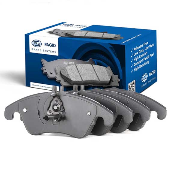 Hella Pagid (HELLA # 8DB355012621) FRONT DISC BRAKE PAD SET For Mercedes Benz 0054201320