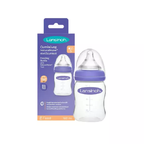 Lansinoh HPA Feeding Bottle with S Teat 160ml