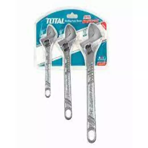 Total Adjustable Wrench Set (6",8",10") 3Pcs/Set THTK1013