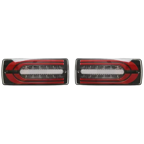 Upgraded Tail Light Lamp Xenon Taillight Retrofit Upgrade Modified Led Drl Hid Red CC-7950 Compatible With Mercedes G Class G Wagon W463 2007-2017 G500 G63 G350 G55 Car Rear