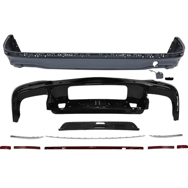 Upgrade Facelift Convert To R Line Style Rear Bumper Bodykit CC-7240 Compatible With Vw Volkswagen Tiguan 2021-2023