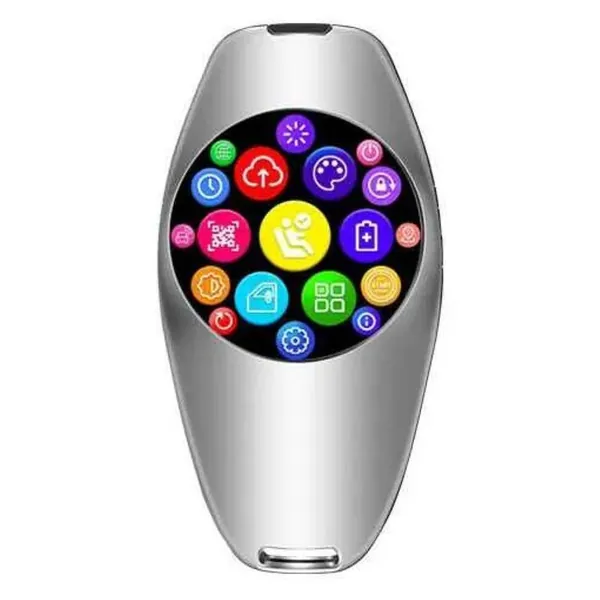 Lcd Led Smart Keyless Key Sk11 Silver CC-9368 Compatible With Audi Bmw Mercedes Jaguar Range Rover Porsche Volkswagen Skoda Volvo Nissan Jeep Maruti Toyota Hyndai Bentley Ferrari Lamborghini Mini Coop