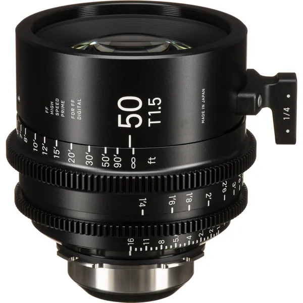 Sigma 50mm T1.5 FF High-Speed Cine Prime with /i Technology (PL Mount, Feet)