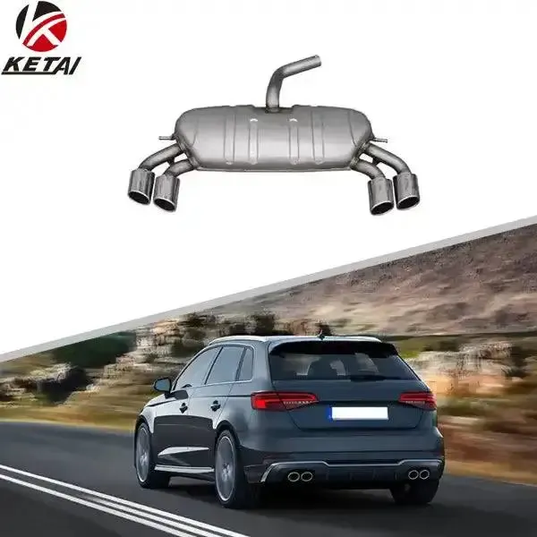 Normal S3 Style Rear Bumper Exhaust Compatible With AUDI A3 Hatchback 2013-2020