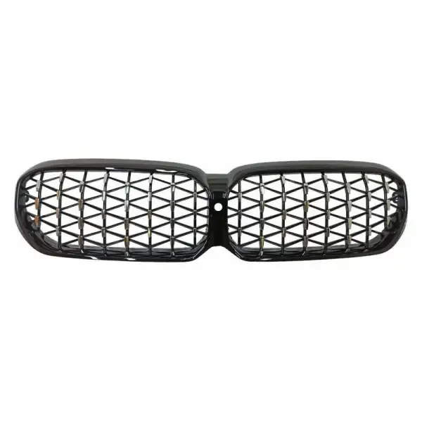 Front Bumper Show Grill Diamond Black CC-3053 Compatible With Bmw 5 Series G30 Lci 2021+