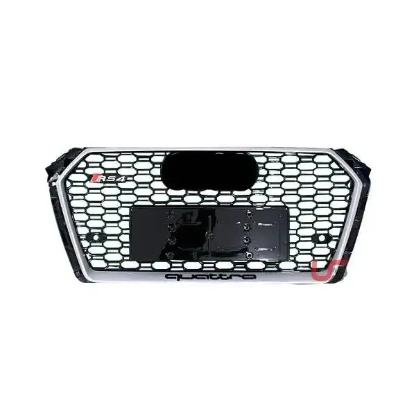 High Quality Front Bumper Grille Modified to RS4 Grille Honeycomb Mesh ABS Material RS4 Grill Compatible With 2017-2019 Audi A4