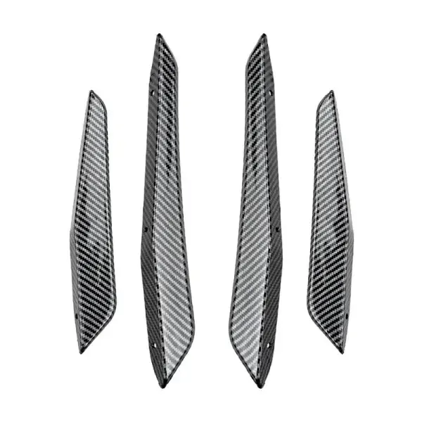 M Sports Bumper Front Flag Splitter Skirts Canards Zst-690 Cf Carbon Fiber Look CC-5053 Compatible With Bmw M2 G87 2023+