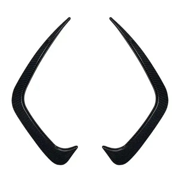 Front Rear Skirts Canards Splitter Flag Zst-230 Carbon Fiber Look CC-3712 Compatible With Bmw 3 Series G20 2019-2023 Pre-facelift