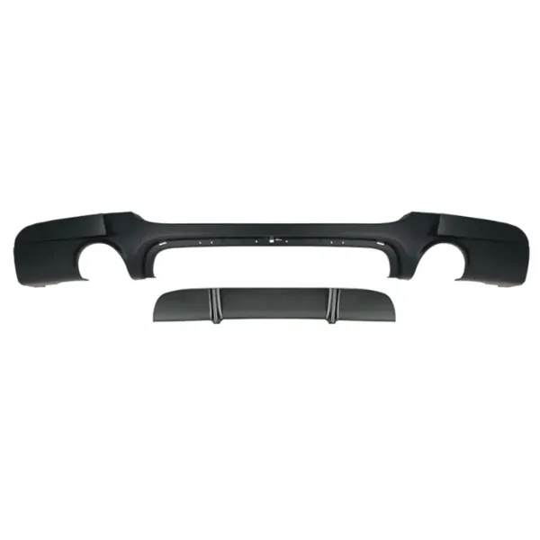 Rear Mt M Tech Bumper After Rear Lip Diffuser Style C 0-0 E90-006 C Gc CC-9157 Compatible With Bmw 3 Series E90 Lci 2005-2012