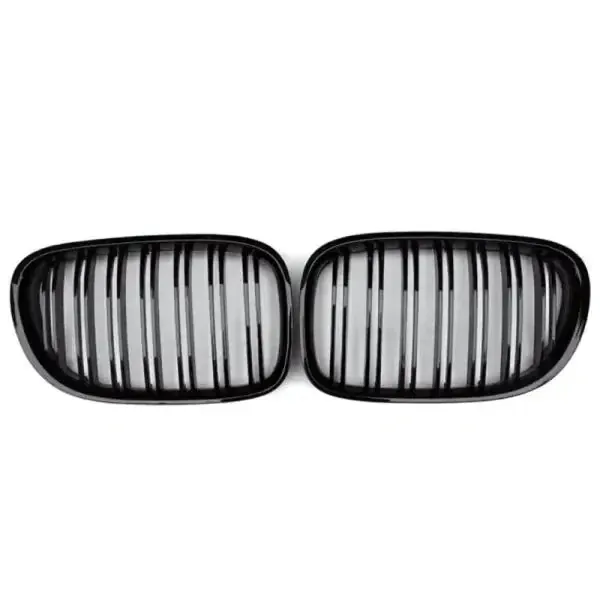 Front Bumper Grill Glossy Black CC-1590 Compatible With BMW 7 Series F02 2009-2015