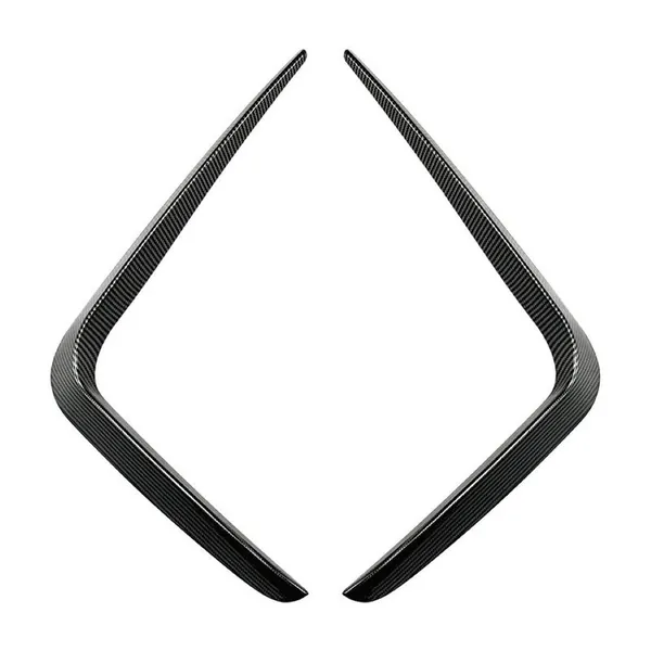 M Sports Front Bumper Lip Splitter Skirts Flag Canard Carbon Fiber Look Zst-418 Cf Usa CC-6120 Compatible With Bmw 4 Series M4 G22 2020+