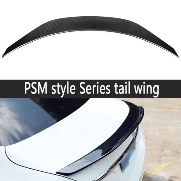 Dry Carbon Fiber Spoiler Shunt Rear Tail Fins Duckbill Car Wing Retrofit the Rear Wing Compatible With Mercedes Benz C Class W205 W206