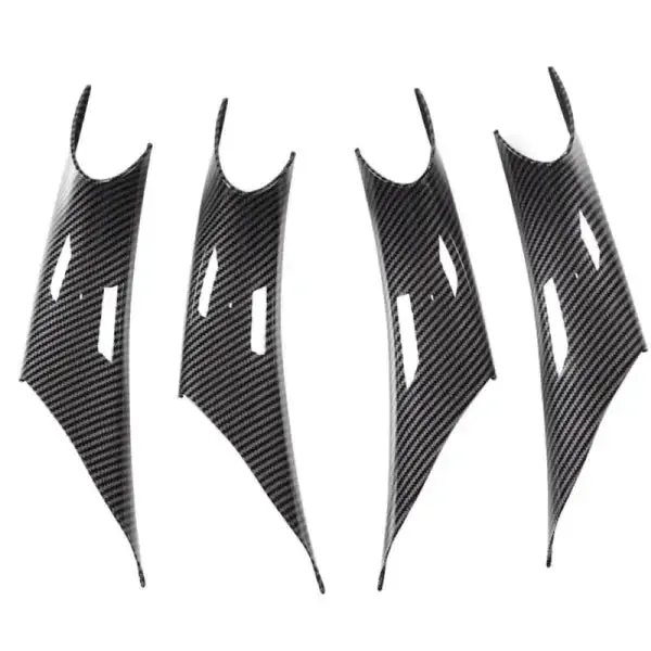 Inner Door Pull Handle Cover Frame 51417279311-3-q4 Cf Carbon Fiber Look CC-5895 Compatible With Bmw 3 Series F30 F34 Gt 4 Series F33 2012-2018
