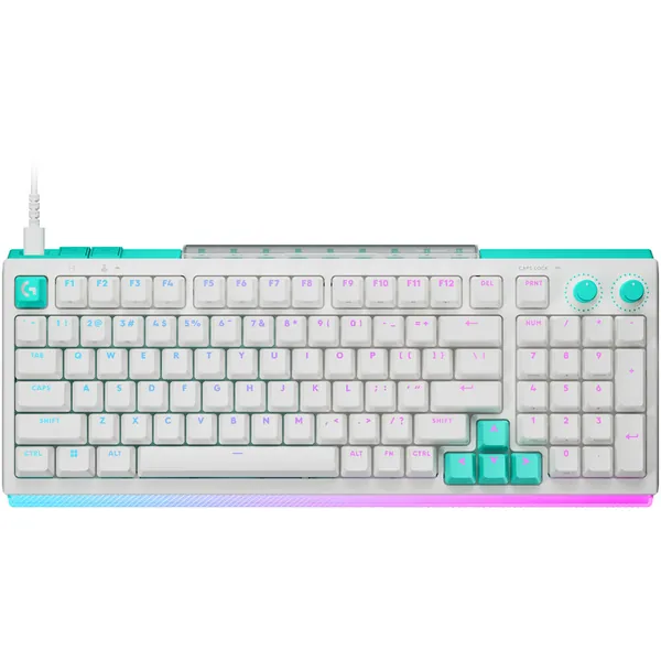 Logitech G512 X 98 Dual Swap Mechanical Keyboard (Linear Switches, White)
