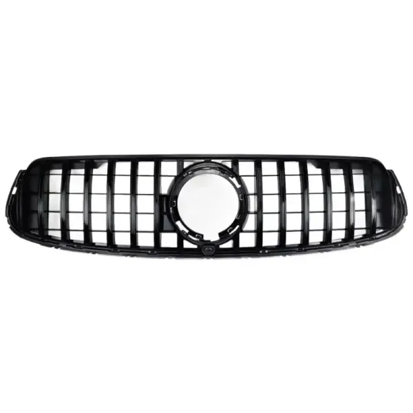 Front Bumper Grill Panamericana Grill W253 Grill Coupe Gtr Black Lci CC-1776 Compatible With Mercedes Glc W253 X256 2020-2023 Glc 63 Glc 65 Coupe