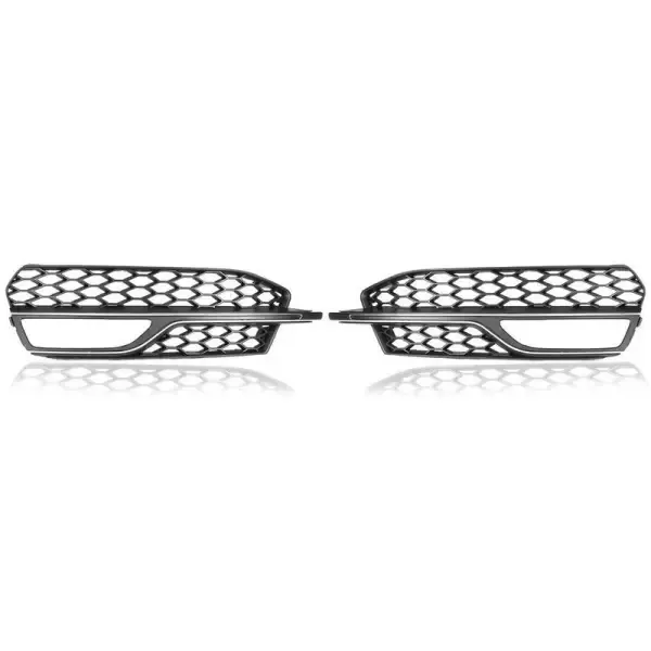 S Line Bumper Fog Lamp Grill Frame Cover Honeycomb Style CC-3252 Compatible With Audi A3 2014-2016