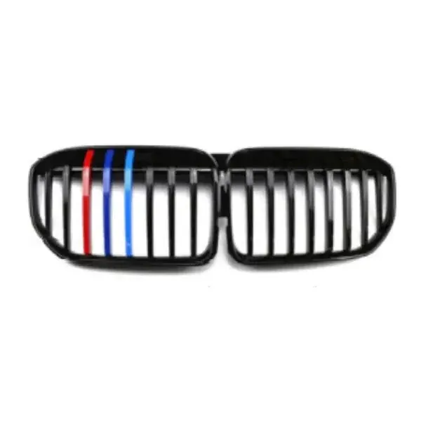 Front Bumper Show Grill Tri Color Single CC-3095 Compatible With Bmw 7 Series G12 Lci 2019+