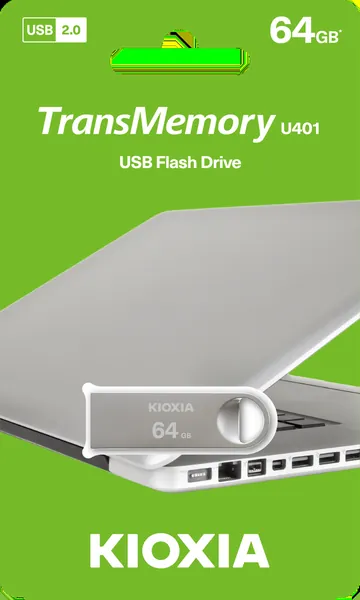 Kioxia , 64gb, 2.0 ,Metal USB, Works With Windows & Mac