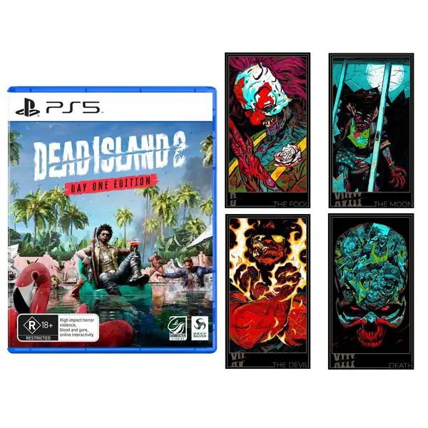 Dead Island 2 Day One Edition with Bonus Zombie Tarot Cards PS5 Game