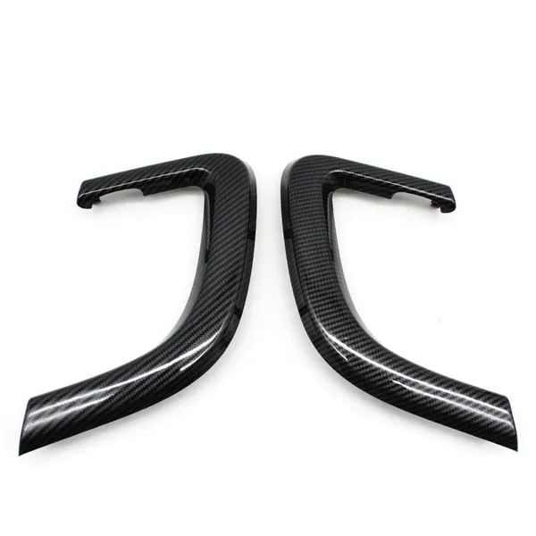 Car Interior Door Leather Pull Handle Trim Carbon Fiber Look Lr076105 Lr076106 CC-6427 Compatible With Land Range Rover Discovery Sport 2015-2019 Lr076161