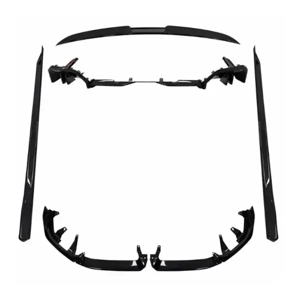 Mp sport Mperformance Aero Style Bodykit Front Rear Lip Splitter Skirts Spoiler Diffuser Carbon Fiber Look CC-5198 Compatible With Bmw 5 Series G60 G38 2024+