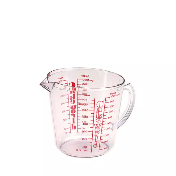 Lionstar Measuring Cup Super 1000ml GL-16 Plastic Cup with Beaker with Handle Easy Pouring BPA Free