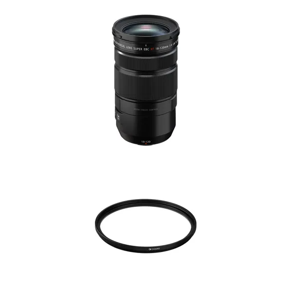 FUJIFILM XF 18-120mm f/4 LM PZ WR Lens with UV Filter Kit