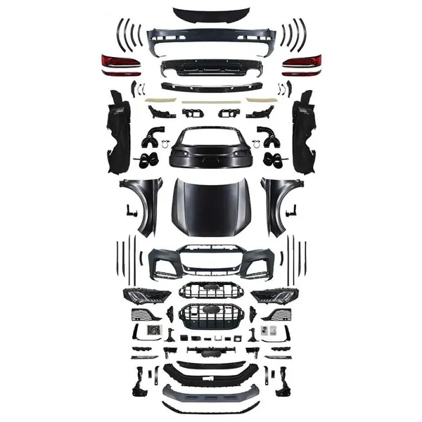 S Line Upgrade Facelift Conversion Bodykit Bumper Hood Headlight Taillight CC-6374 Compatible With Audi Q7 2006-2015 To SQ7 2023