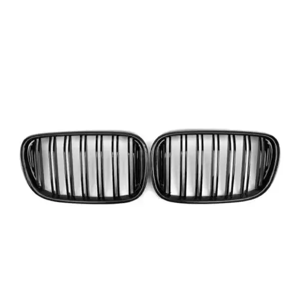 Front Bumper Grill Glossy Black CC-1593 Compatible With Bmw 7 Series G12 2016-2021