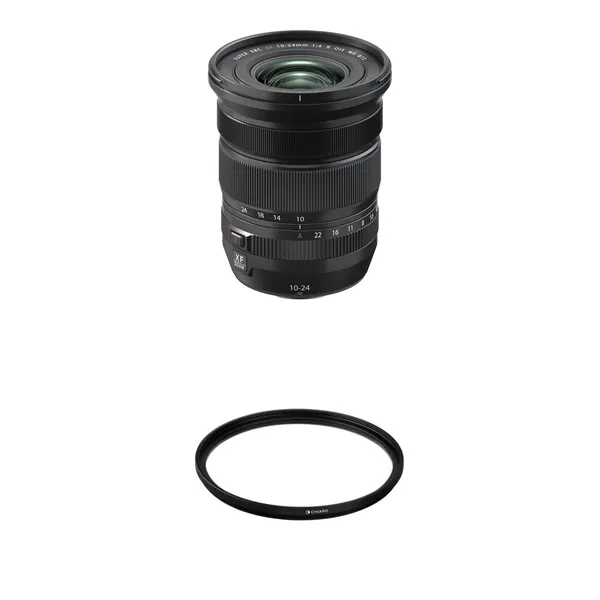 FUJIFILM XF 10-24mm f/4 R OIS WR Lens with UV Filter Kit