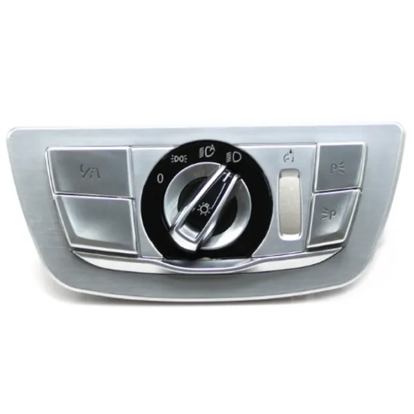 Headlamp Headlight Rotary Switch Knob Cover Fog Lamp Light Parking Night Vision Button Cover Switch 61319472970 Model D CC-9408 Compatible With Bmw 7 Series G11 G12 2016-2022