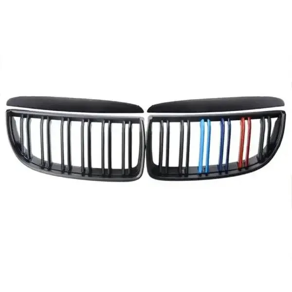 Front Bumper Grill Tri Colour CC-1533 Compatible With Bmw 3 Series E90 2005-2008