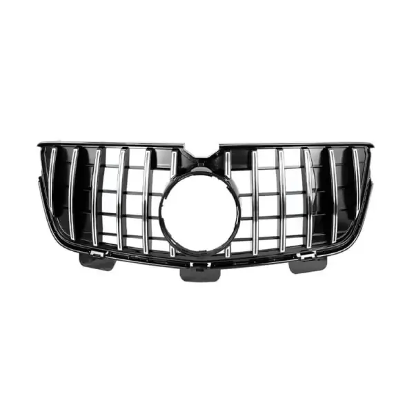 Front Bumper Grill Gtr Silver CC-1811 Compatible With Mercedes Gl W164 X164 2008-2012