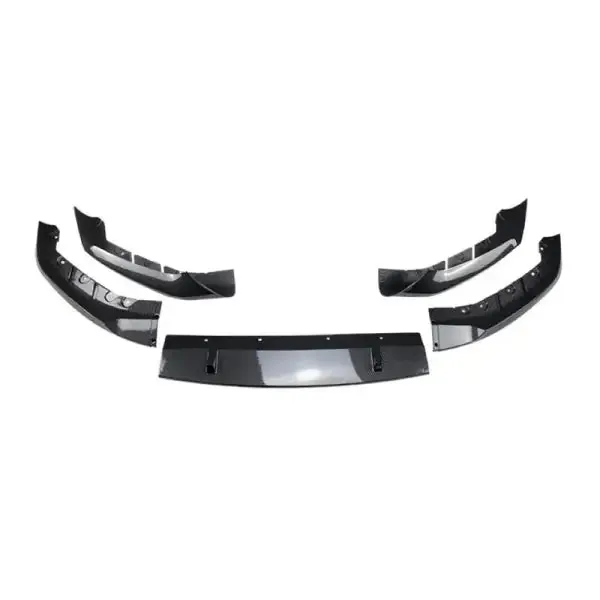 M Sports M5 M Tech M Sports Front Bumper Lip Splitter Skirts Flag Zst-390+zst-392 Carbon Fiber Look CC-4020 Compatible With Bmw 5 Series G30 2017-2021