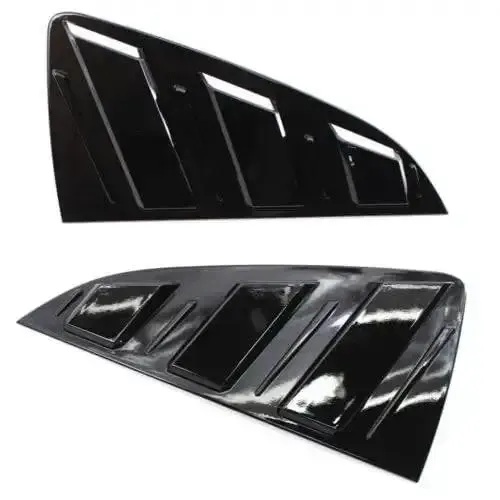 Rear Window Vent Outlet Louver Fender Trim Glossy Black Polo Window Louver Glossy Black CC-1948 Compatible With Volkswagen Polo 2010-2023