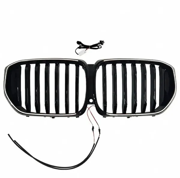 Front Bumper Show Illuminated Led Glow Grill Single Line CC-9672 Compatible With Bmw X5 G05 Lci 2023-2025