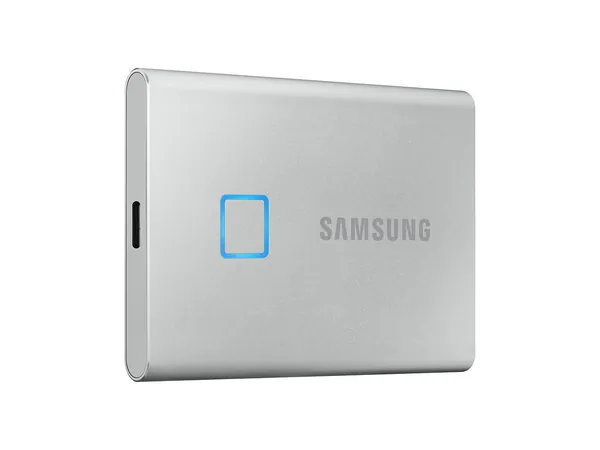 Samsung T7 Touch 500GB USB 3.2 Portable SSD - Silver
