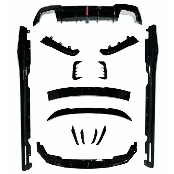 M Sport M3 Front Bumper Upgraded Bodykit Body Kit Skirts Splitter Front Rear Lip Diffuser Side Skirts Spoiler Trims Cannards Vten Style CC-9079 Compatible With Bmw 3 Series G20 2019-2022