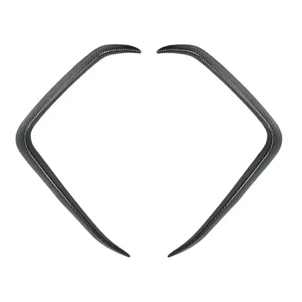 Front Side Bumper Lip Flagskirts Splitter M Sports M Performance Mp Xm6 Carbon Fibre Look Zst-670 Cf CC-4879 Compatible With Bmw X6 G06 2019-2023