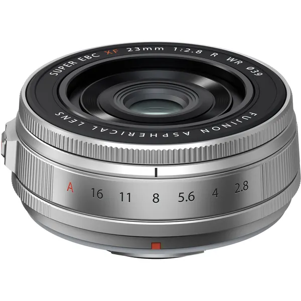 FUJIFILM XF 23mm f/2.8 R WR Lens (FUJIFILM X, Silver)