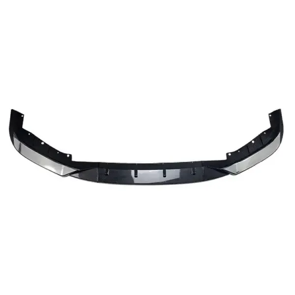 Front Bumper Lip Splitter Skirts Flag Zst-347 Cf Carbon Fiber Look CC-4018 Compatible With Bmw 5 Series G30 2017-2021