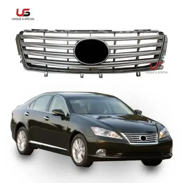 Upper Grille Front Bumper Grille ABS Compatible With 2007-2012 Lexus ES240 OEM 53112-33080