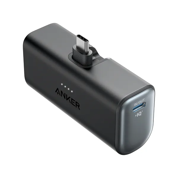 Anker Nano 5,000mAh Power Bank, 22.5W Fast Charging, Built-In USB-C Connector