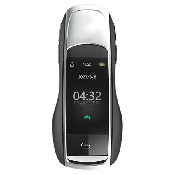 Lcd Led Smart Keyless Key Mh09 Silver CC-9365 Compatible With Audi Bmw Mercedes Jaguar Range Rover Porsche Volkswagen Skoda Volvo Nissan Jeep Maruti Toyota Hyndai Bentley Ferrari Lamborghini Mini Coop