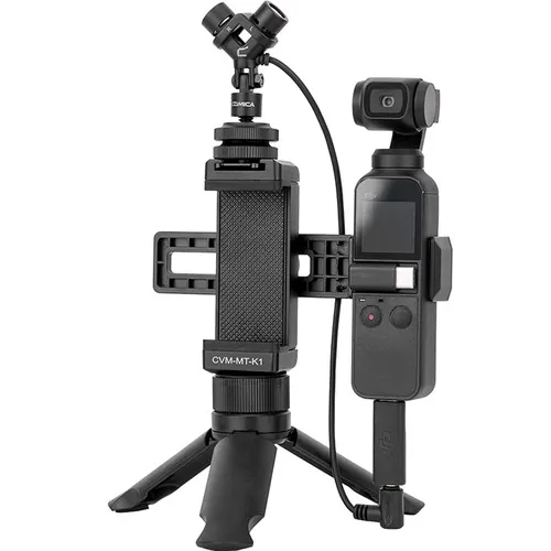 Comica Audio CVM-MT-K1 Camera-Mount Stereo Microphone with Smartphone Monitor Kit for DJI Osmo Pocket