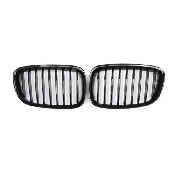 Front Bumper Show Grill Glossy Black Single CC-3090 Compatible With Bmw 5 Series Gt F07 2009-2013